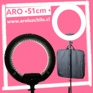 ARO LUZ LED 2XL NEGRO 46cm - Aros Luz Chile